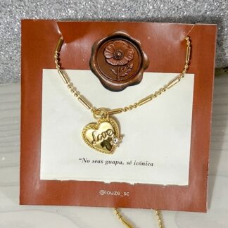 Collar corazón love